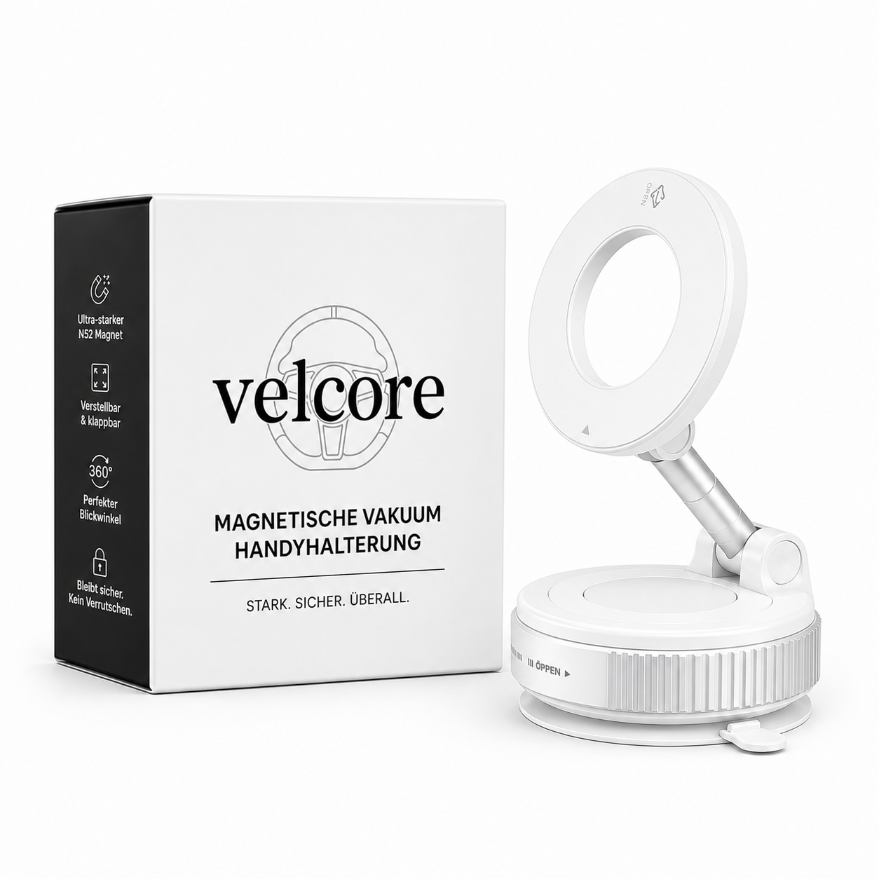 Velcore MAG One - Magnetische KFZ-Handyhalterung mit 360° Rotation