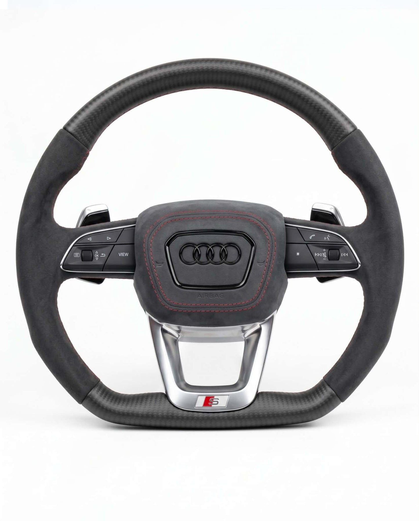 Sportlenkrad für Audi A3 S3 RS3, A4 S4 RS4, A5 S5 RS5, Q7 SQ7, Q8 SQ8 RSQ8 - Matt Carbon