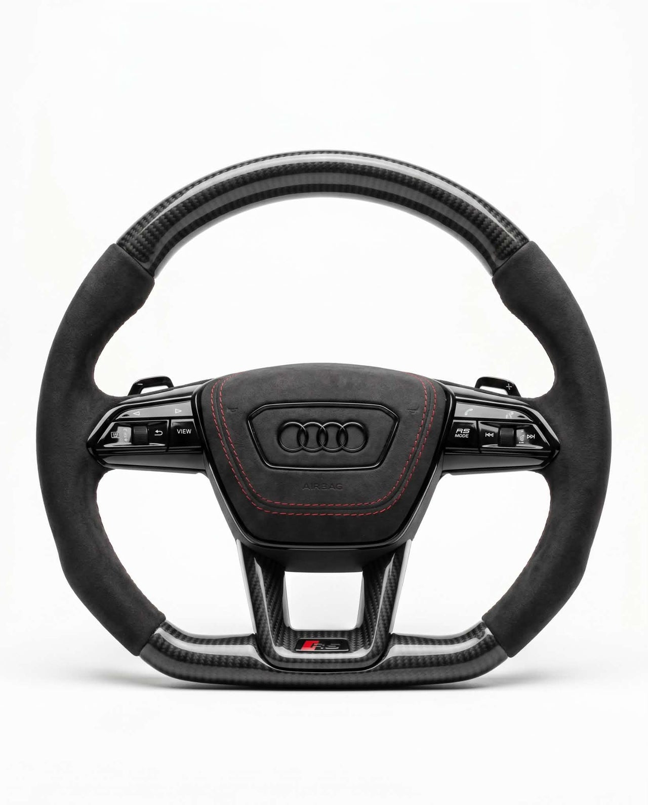 Sportlenkrad für Audi  A6/A7 C8, A8 D5 - Alcantara, glänzend Carbon