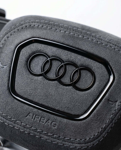 Sportlenkrad für Audi A3 S3 RS3, A4 S4 RS4, A5 S5 RS5, Q7 SQ7, Q8 SQ8 RSQ8 - Glänzend Carbon