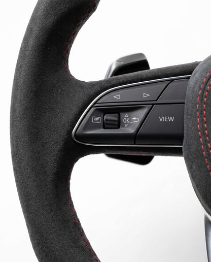 Sportlenkrad für Audi A3 S3 RS3, A4 S4 RS4, A5 S5 RS5, Q7 SQ7, Q8 SQ8 RSQ8 - Matt Carbon