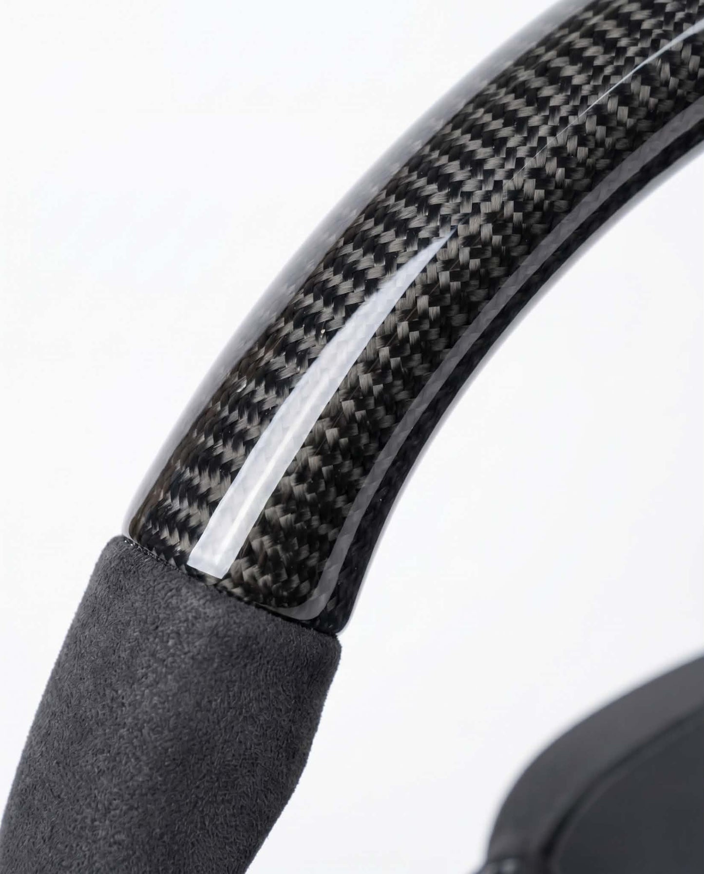 Sportlenkrad für Audi A3 S3 RS3, A4 S4 RS4, A5 S5 RS5, Q7 SQ7, Q8 SQ8 RSQ8 - Glänzend Carbon